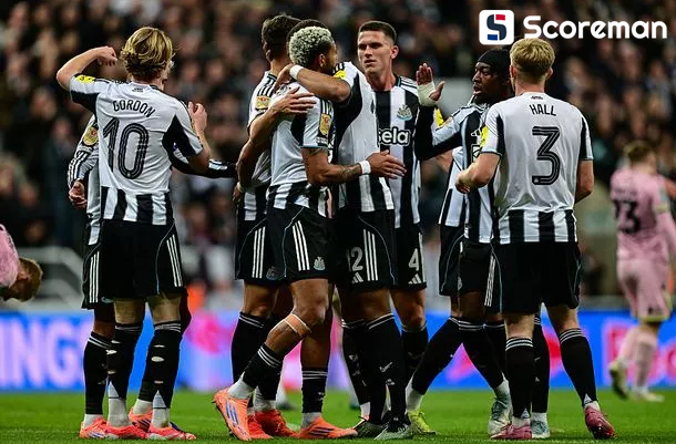 뉴캐슬, 브래드퍼드 시티 4-1 꺾고 카라바오컵 16강행...박승수 결장